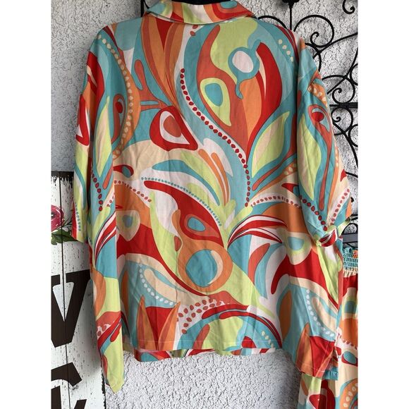 Jessica Simpson Bathing Suit Cover Up Shorts Set - XL - Multicolored - Picture 5 of 9